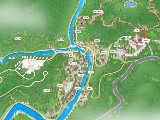 玉田结合景区手绘地图智慧导览和720全景技术，可以让景区更加“动”起来，为游客提供更加身临其境的导览体验。