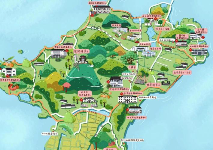 玉田手绘地图旅游的独特视角